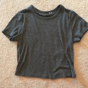 PacSun Gray Crop Top